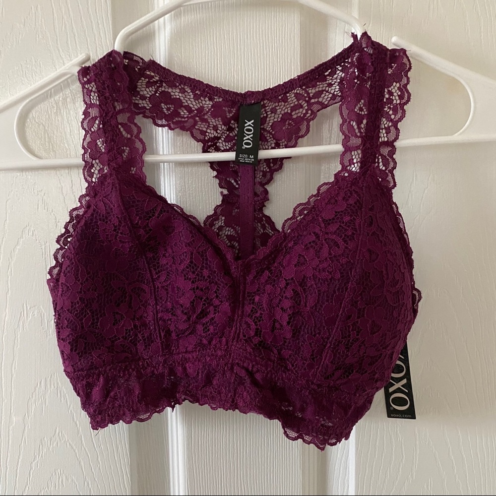 Plum colored bralette